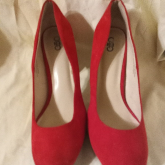 Red high heels size 10 CATO - Picture 1 of 8